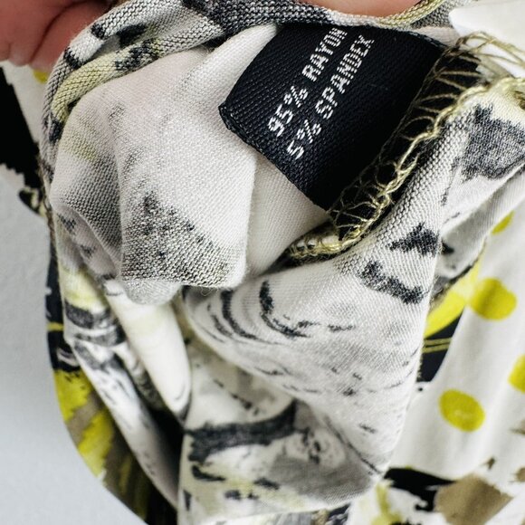 Lynn Ritchie Silver Blouse Size Small Green Multi Stretch Women Blouse. NWT - Picture 12 of 12